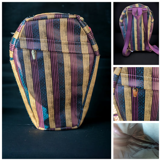 Sally Stripes Coffin Backpack