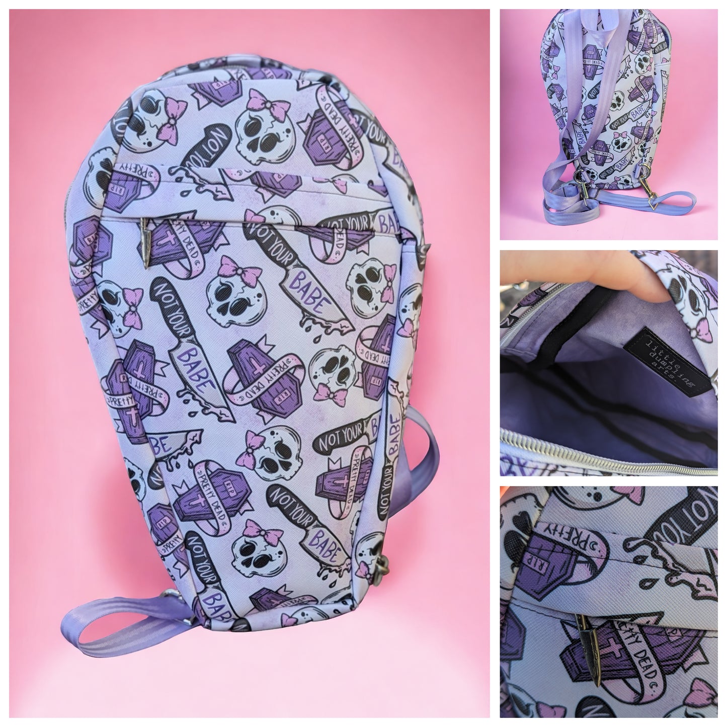 Not Your Babe Coffin Backpack