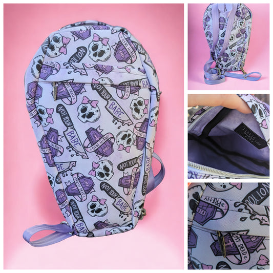 Not Your Babe Coffin Backpack