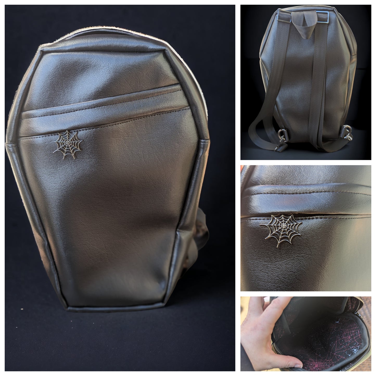 Just Black Coffin Backpack