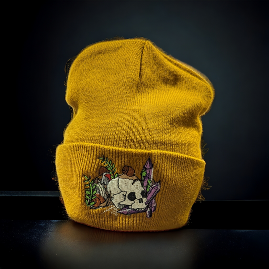 Skulls and snails embroidered Beanie
