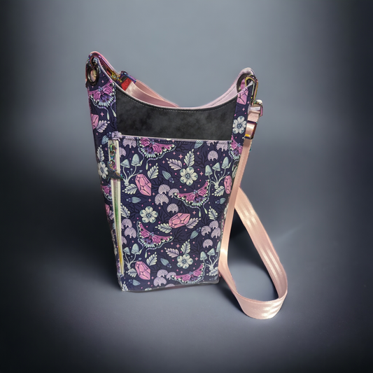 Crystal Moths Bottle Bag