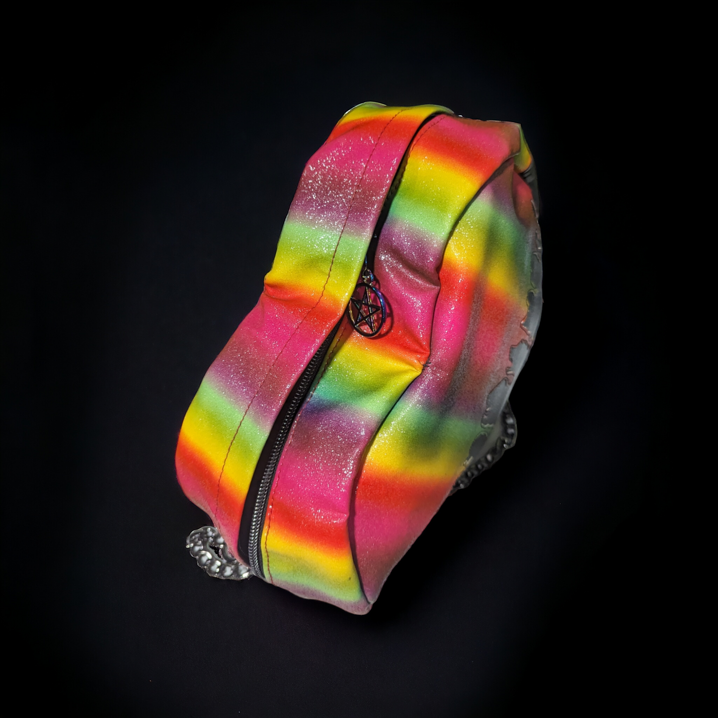 Paint Splatter Heart Crossbody Bag