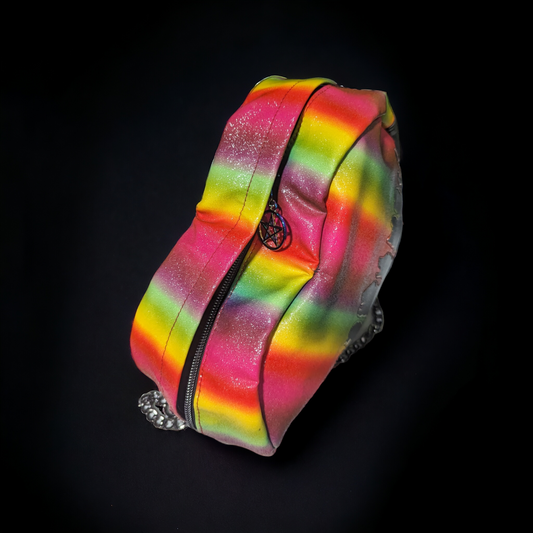 Paint Splatter Heart Crossbody Bag