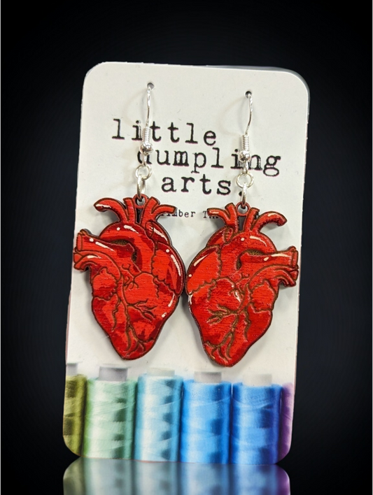 Anatomical Heart Earrings