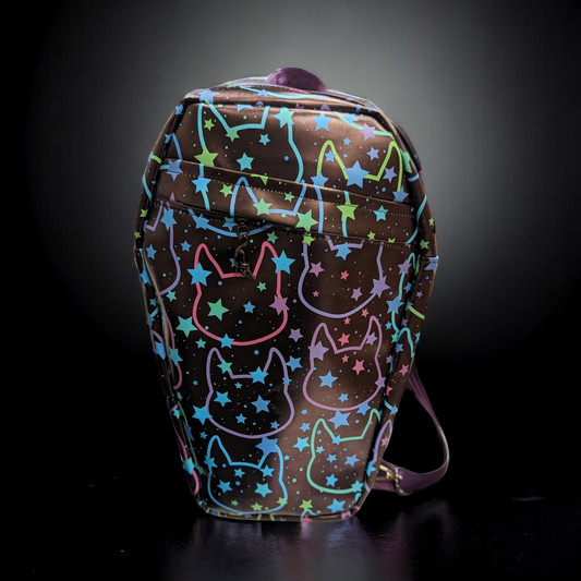Cat Stars Coffin Backpack