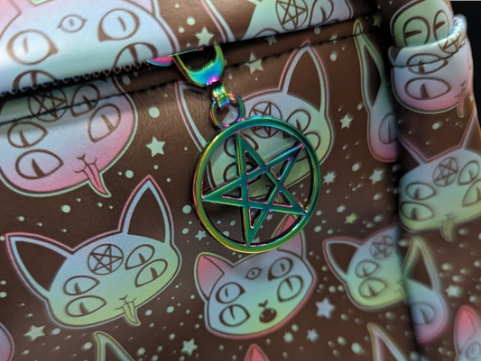 Glow in the Dark Cats Coffin Backpack