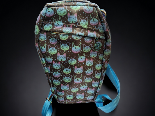 Glow in the Dark Cats Coffin Backpack