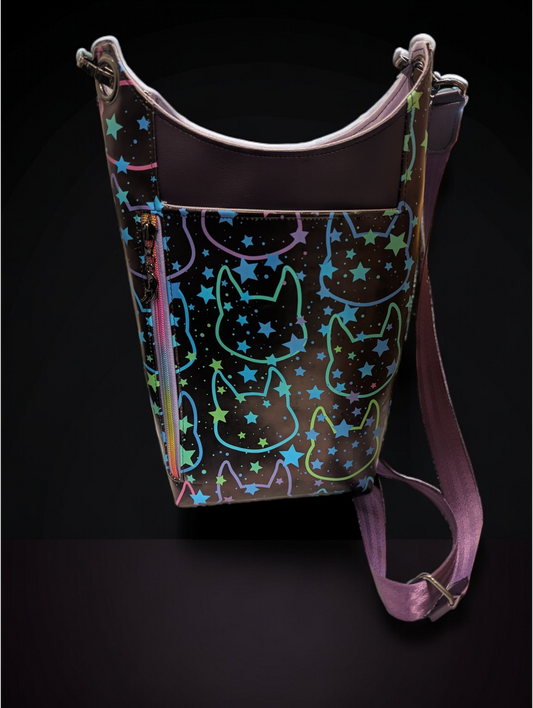 Cat Stars Bottle Bag