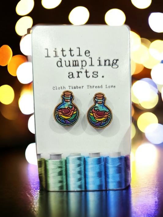 Potion Pride Bottle Earrings