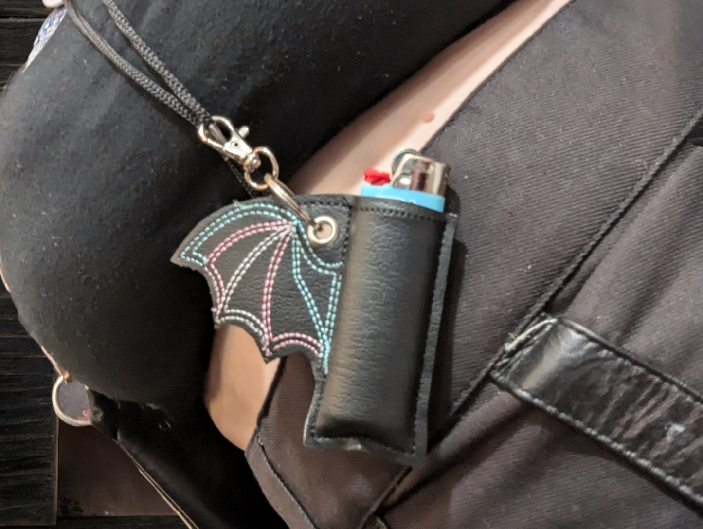 bat wing chapstick holder