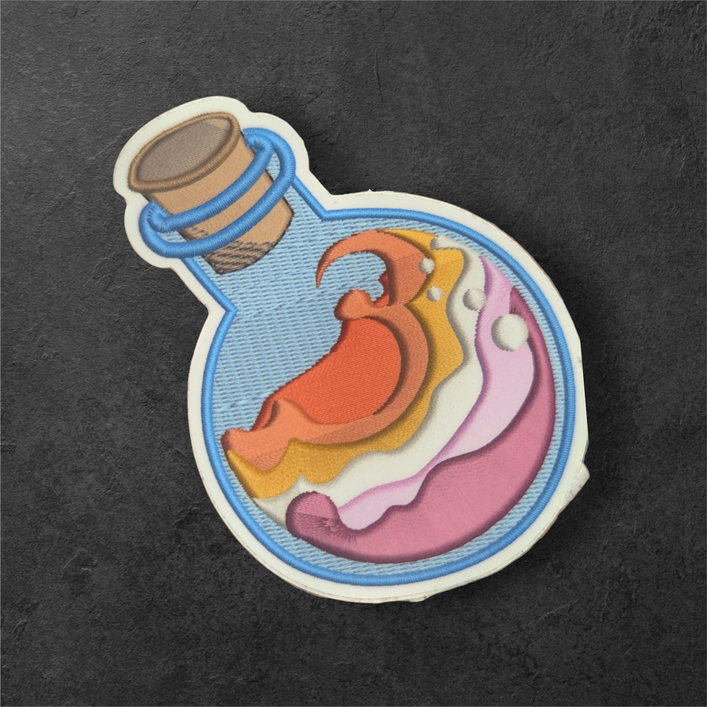 Pride Potion faux embroidery sticker