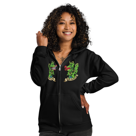 Monster love never wilts zip up