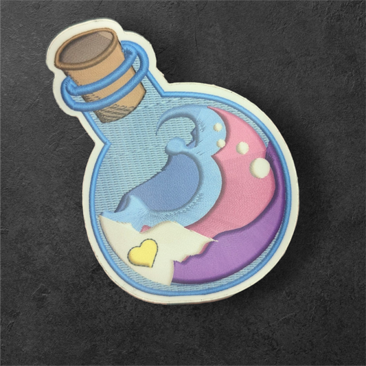 Pride Potion faux embroidery sticker