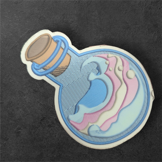 Pride Potion faux embroidery sticker