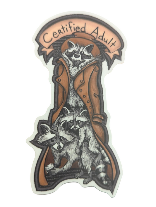 cerified adult sticker