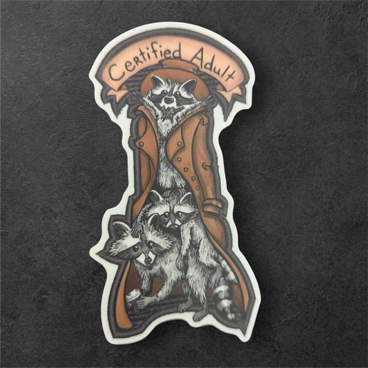 cerified adult sticker