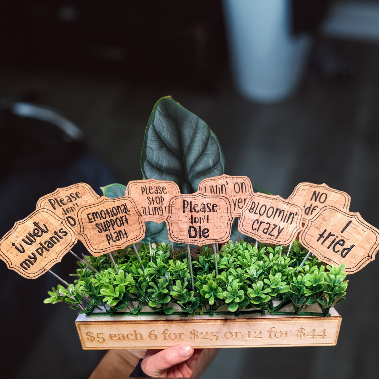 Snarky plant identification markers