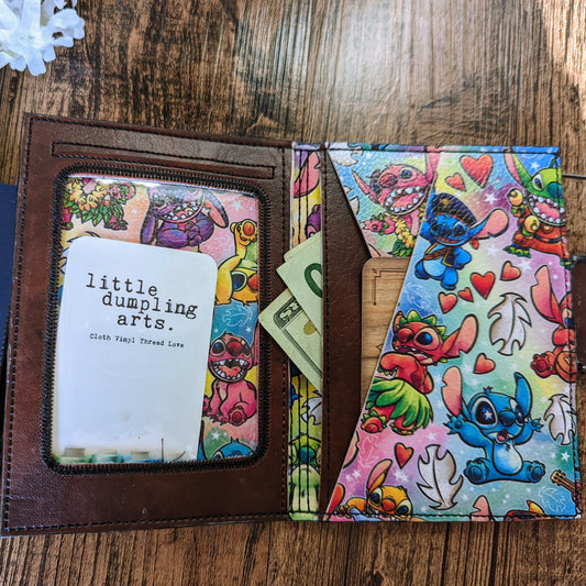 Passport wallet- locking billfold