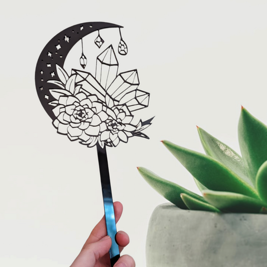 Delicate acrylic plant art
