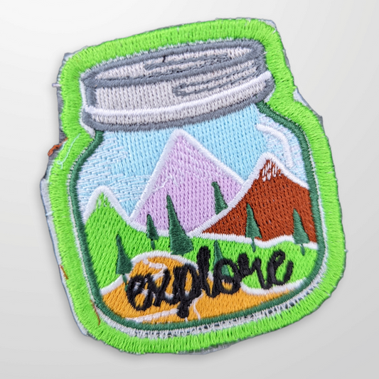 explore mason jar patch
