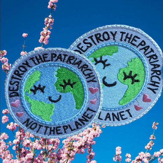 Destroy the patriarchy patch iron or sewn on inches