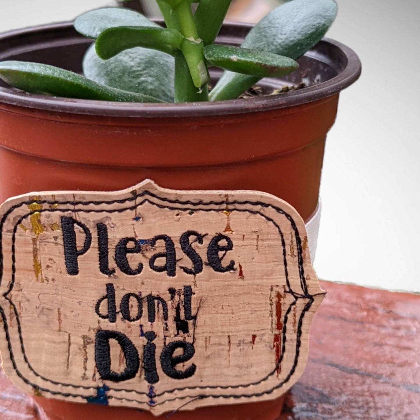 Real life motivational embroideres plant identification markers. Indoor house plants markers. Spring mothers day Easter