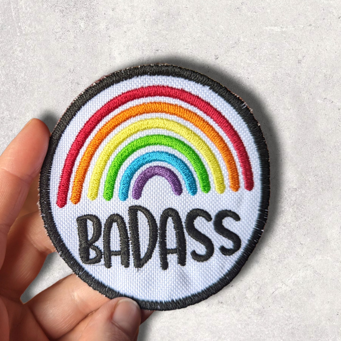 Badass rainbow patch/3" rainbow patch/ pride patch/ LGBTQ+