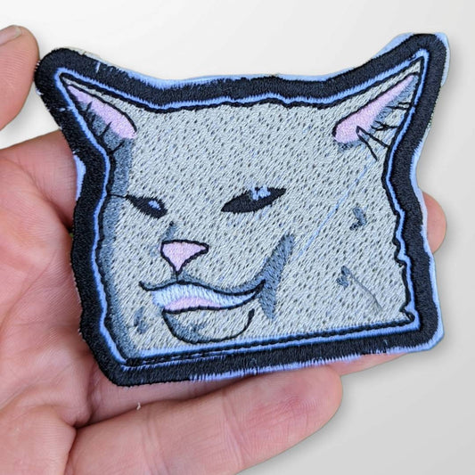 Salad cat patch/funny memes patch/ 3"