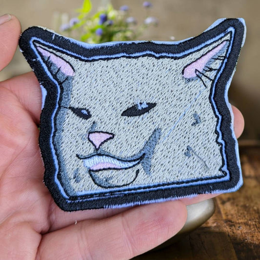Salad cat patch/funny memes patch/ 3"