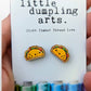Build your own!! Hand painted food soul mate studs// cute kawaii food// gift/ hand painted earrings//