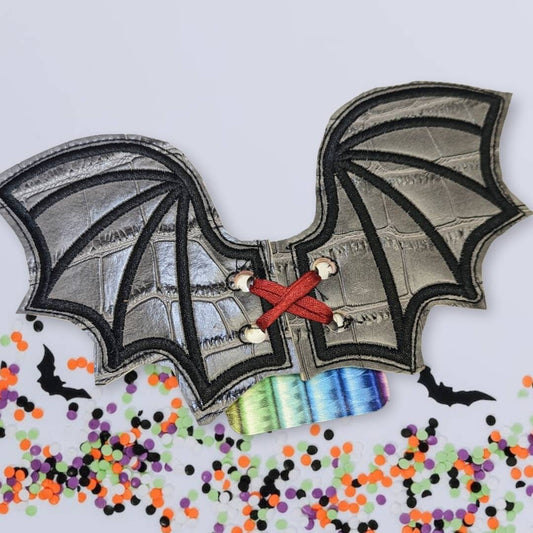 Batty/dragon shoe wings/ fits adult and child shoes or boots or stakes/costume/princess birthday/ boho