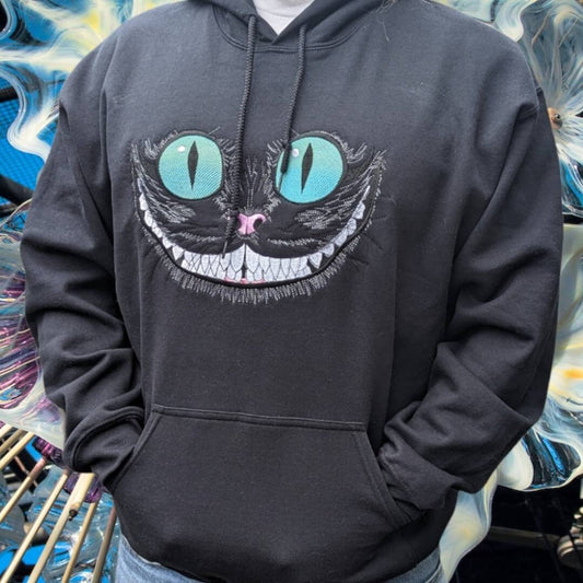 Embroiderd Glow in the dark Cheshire hoodies