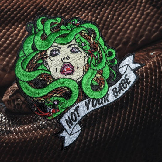 Not your babe Medusa patch 4"
