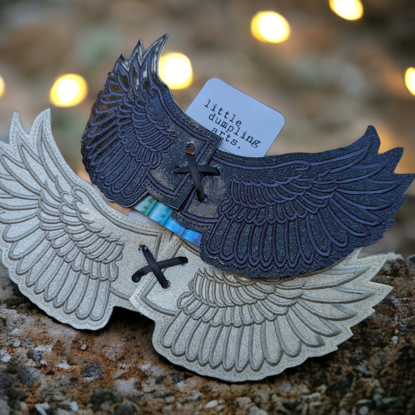 Double wing butterfly shoe wings/ fits adult and child shoes or boots or stakes/costume/princess birthday/ boho