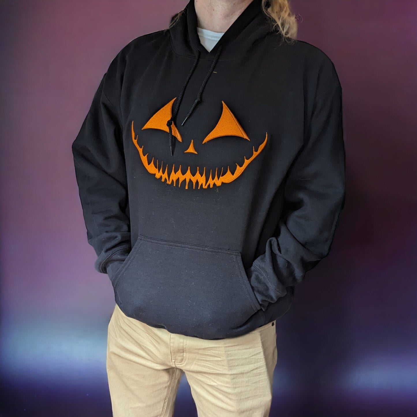 Embroiderd jack o lantern hoodies