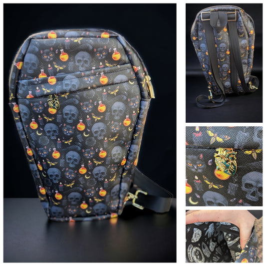 Potions Cats Coffin Backpack