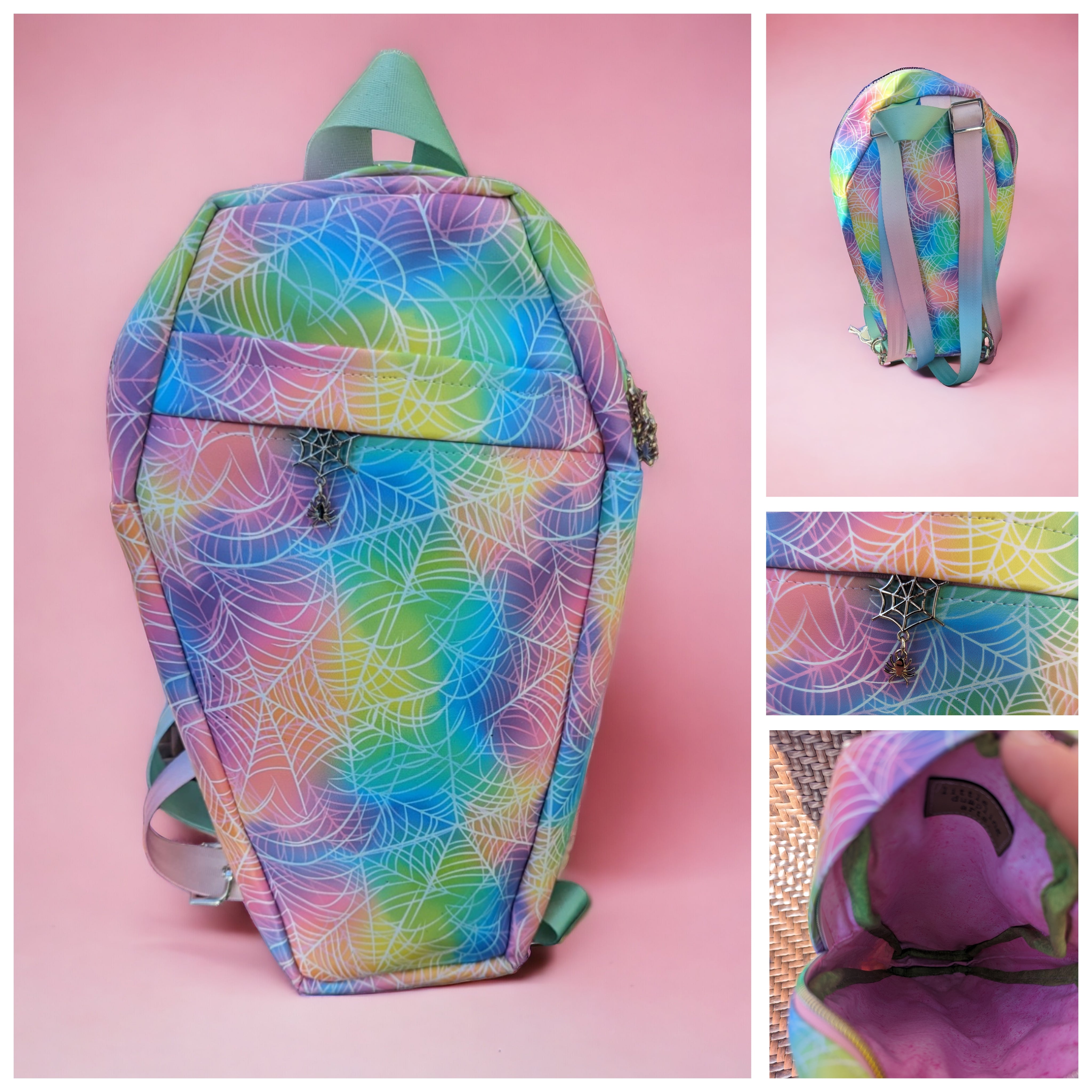 Web Core Backpack Rainbow Web Coffin Backpack – LittleDumplingArts