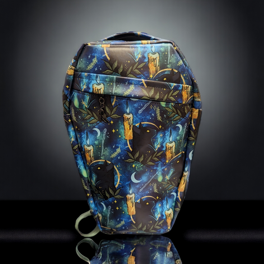 Candle Cats Coffin Backpack