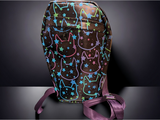 Cat Stars Coffin Backpack