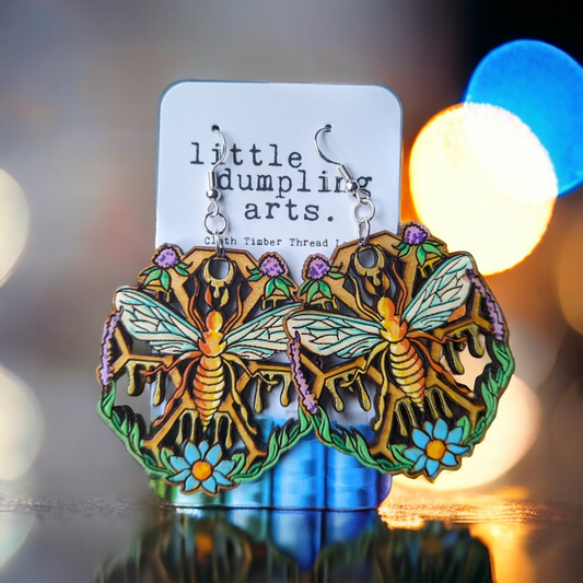 Queen Bee Dangle Earrings
