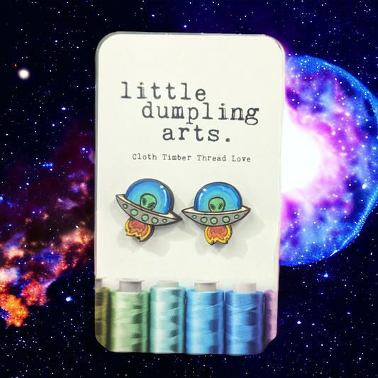 Flying Saucer Earrings