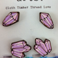 Hand painted crystal earring set