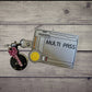Compact Multipass vaccination card protector. Attach to purse, bag, backback or beltloops Vinyl, cork, vegan leather