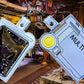 Compact Multipass vaccination card protector. Attach to purse, bag, backback or beltloops Vinyl, cork, vegan leather