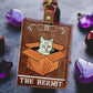 Tarot card vaccine card protector. Attach to purse, bag, backpack or beltloops- Vinyl, vegan leather.