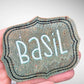 Cork Herb garden markers Embroideredplant identification markers. Indoor house plants markers. Spring mothers day Easter