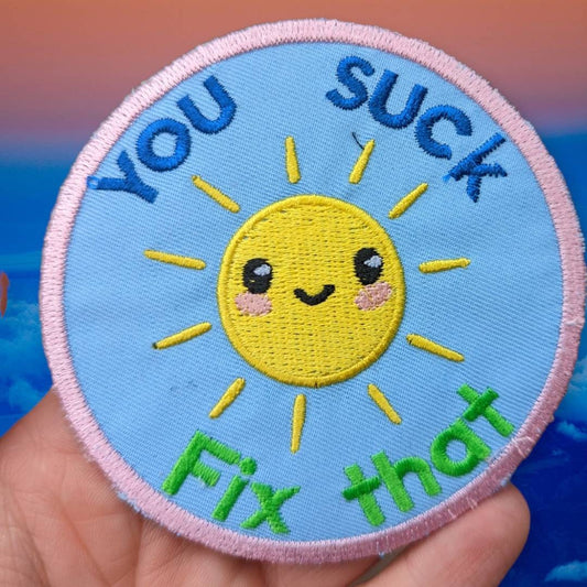 You suck funny patch 3"/ gift/ funny patch