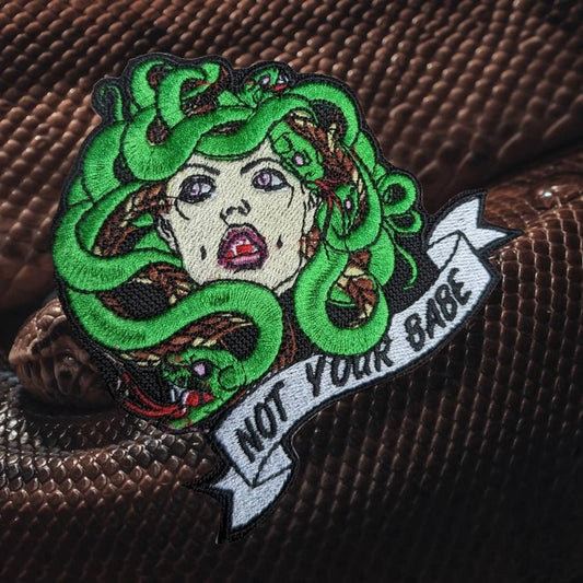 Not your babe Medusa patch 4"