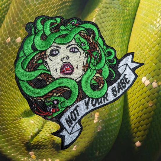 Not your babe Medusa patch 4"